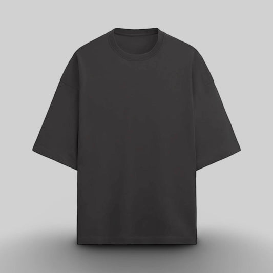 OPULENCE TERRY OVERSIZED TEE BLACK