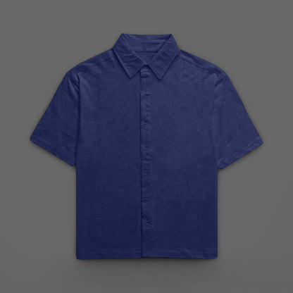 IMPERIA OVERSIZED CLASSIC SHIRT NAVY BLUE