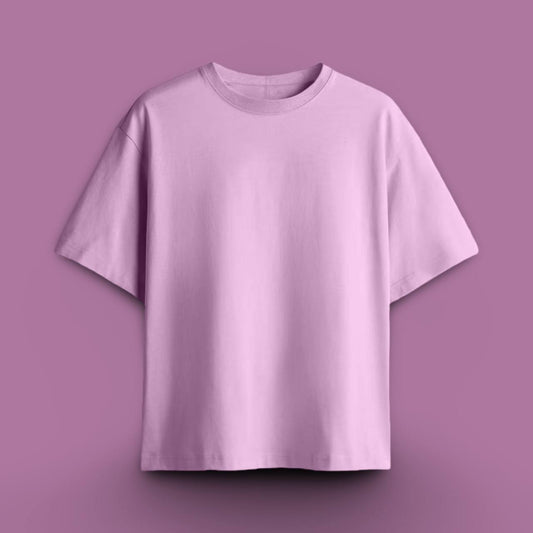 REGAL COTTON OVERSIZED TEE LIGHT PINK