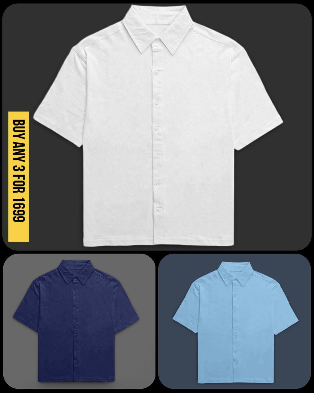 IMPERIA OVERSIZED CLASSIC SHIRT WHITE