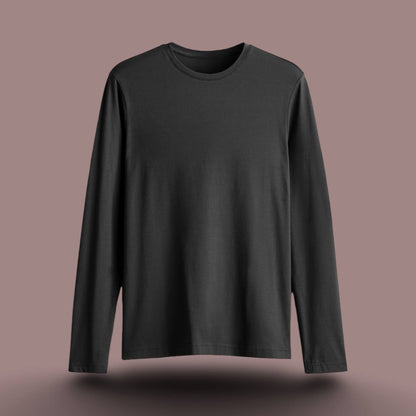 URBAN REFINED FULL SLEEVE T-SHIRT BLACK