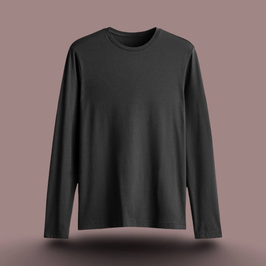 URBAN REFINED FULL SLEEVE T-SHIRT BLACK