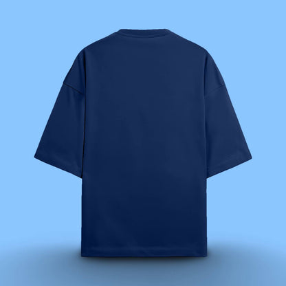OPULENCE TERRY OVERSIZED TEE NAVY BLUE