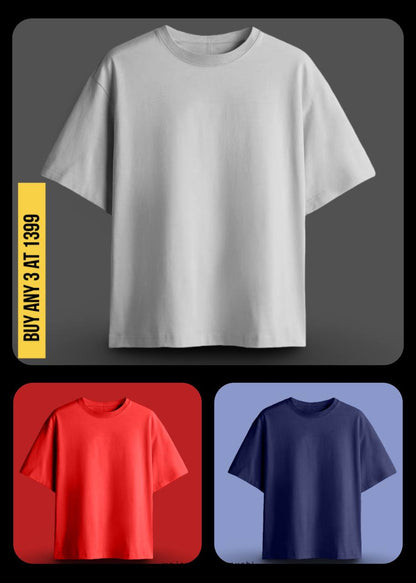 REGAL COTTON OVERSIZED TEE RED