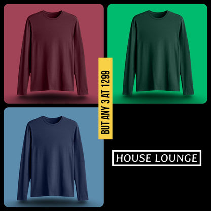 URBAN REFINED FULL SLEEVE T-SHIRT MAROON