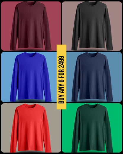 URBAN REFINED FULL SLEEVE T-SHIRT BOTTLE GREEN