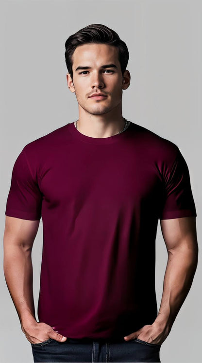 ELEVATED SUPIMA UNISEX T-SHIRT MAROON