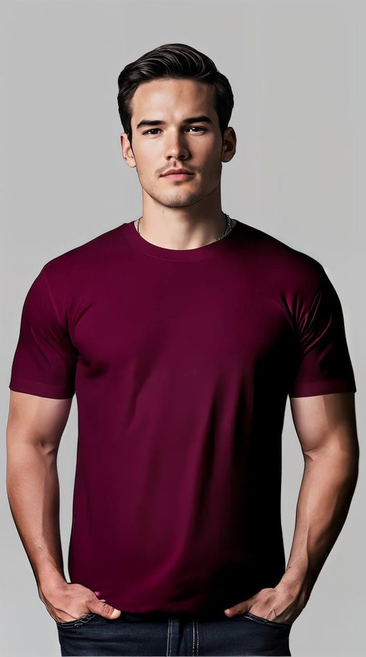 ELEVATED SUPIMA UNISEX T-SHIRT MAROON