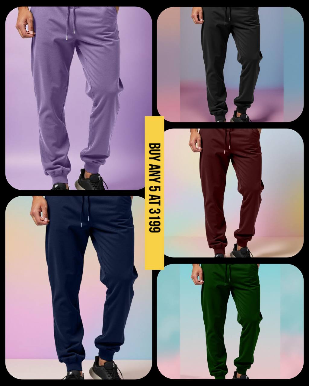 LUXURA COMFORT JOGGERS BLACK