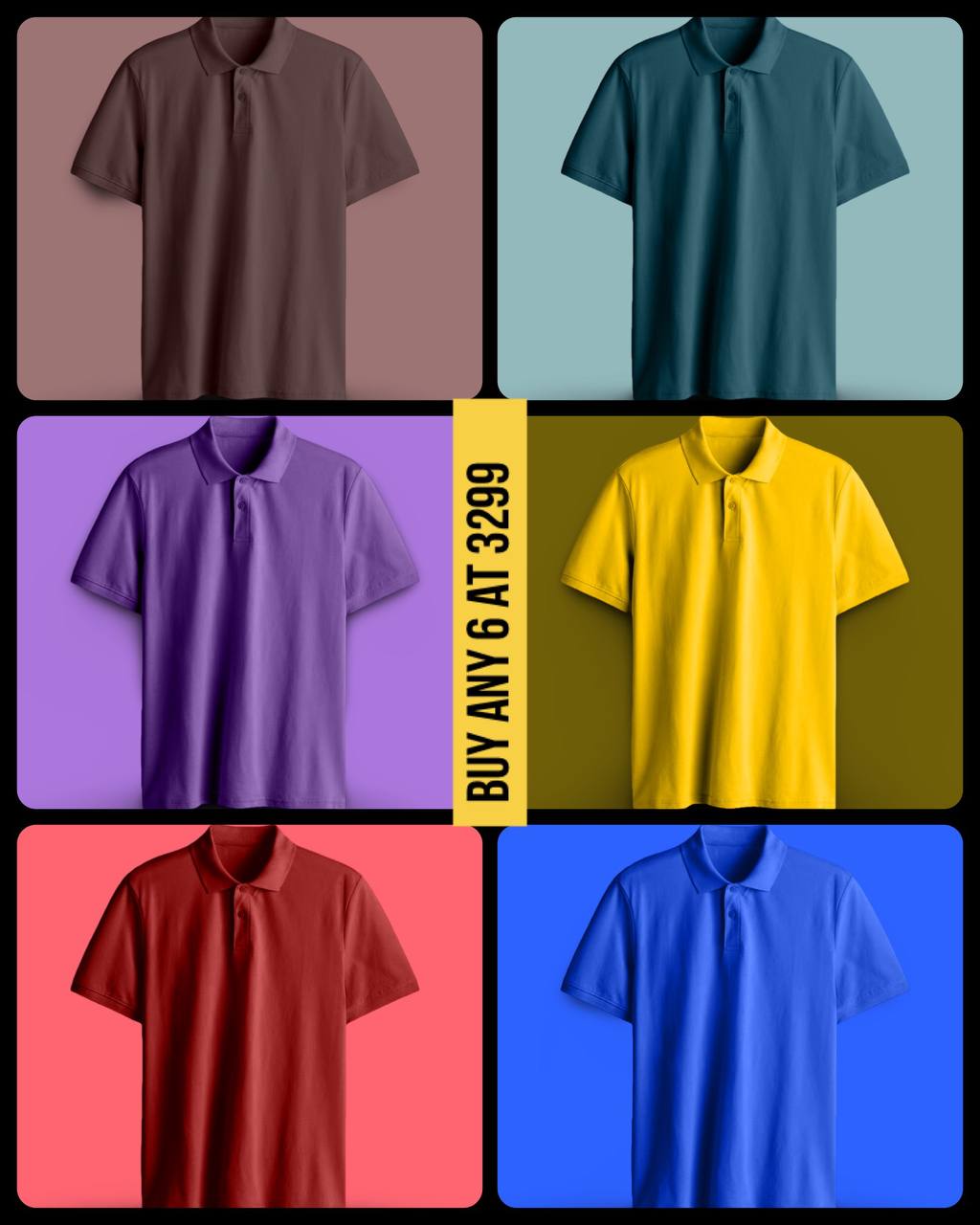 PRESTIGE COTTON POLO T-SHIRT MUSTARD YELLOW