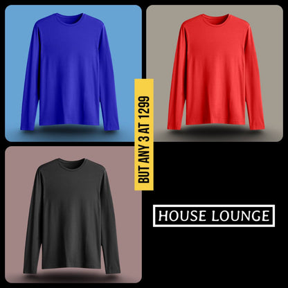URBAN REFINED FULL SLEEVE T-SHIRT ROYAL RED